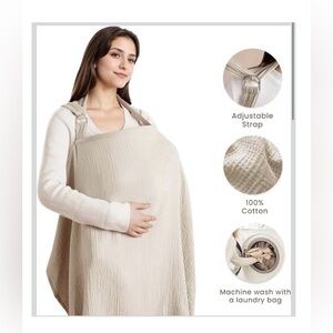 Konssy Adjustable Beige Nursing Cover
